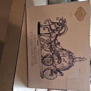 Crystal Wedding Coach Sculpture